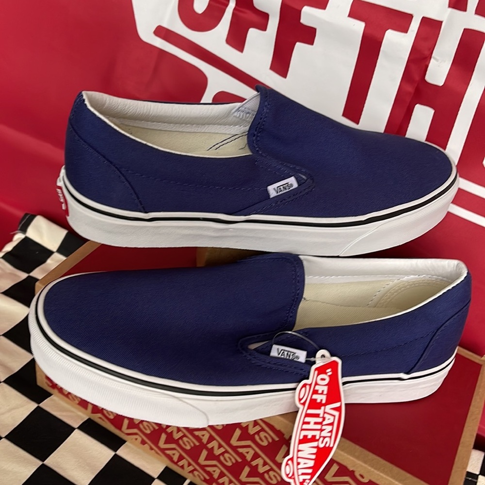 Vans Classic Slip On Twilight Blue/True White Men’s sneakers - Picture 11 of 16